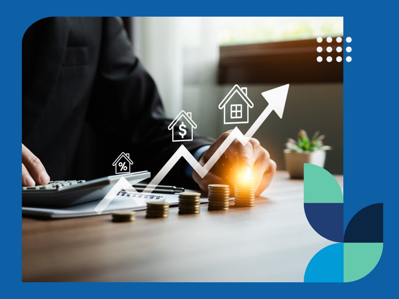 Optimizing Resident Retention_ Strategies for Long-Term Profitability Someone is counting a pile of coins at a table. They are using a calculator to keep track.